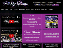 Tablet Screenshot of funkyvoices.co.uk